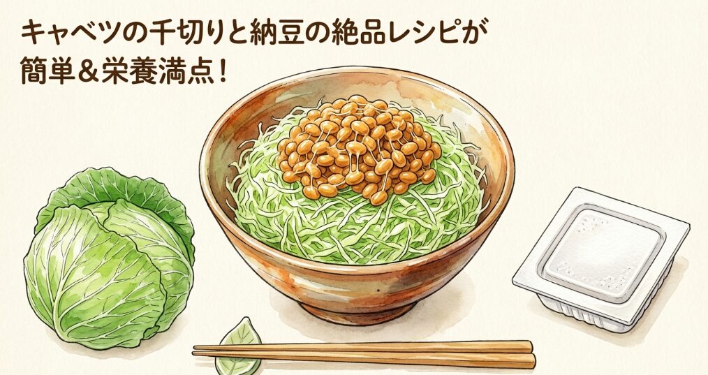 キャベツの千切りと納豆の絶品レシピ