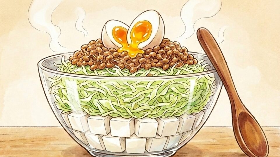 卵や豆腐を加えてボリュームUP