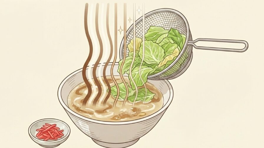 豚骨ラーメンの濃厚さを引き立てる裏技