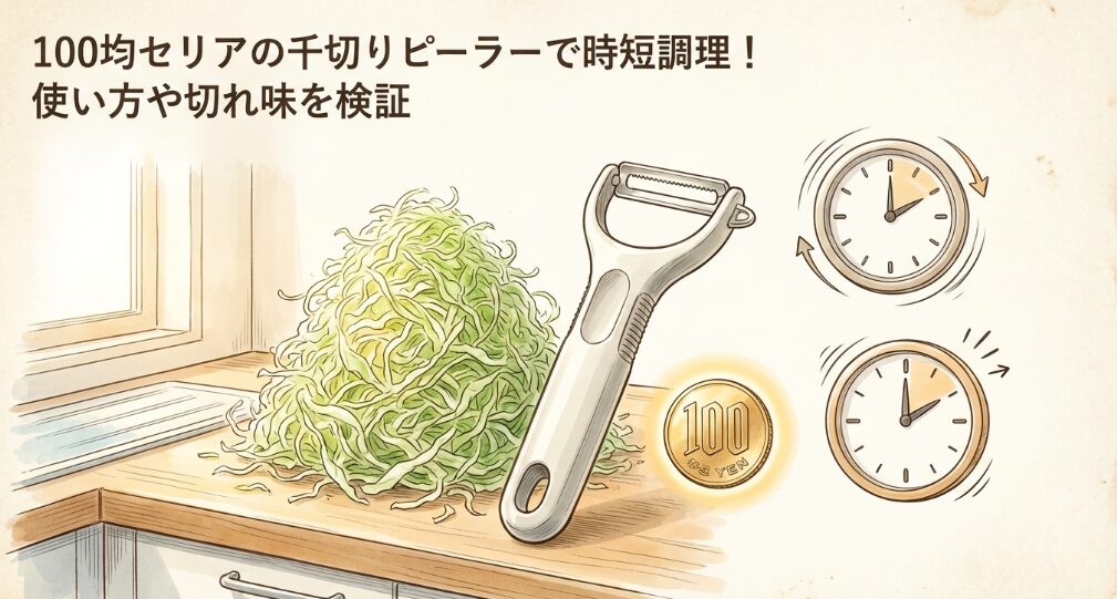100均セリアの千切りピーラー
