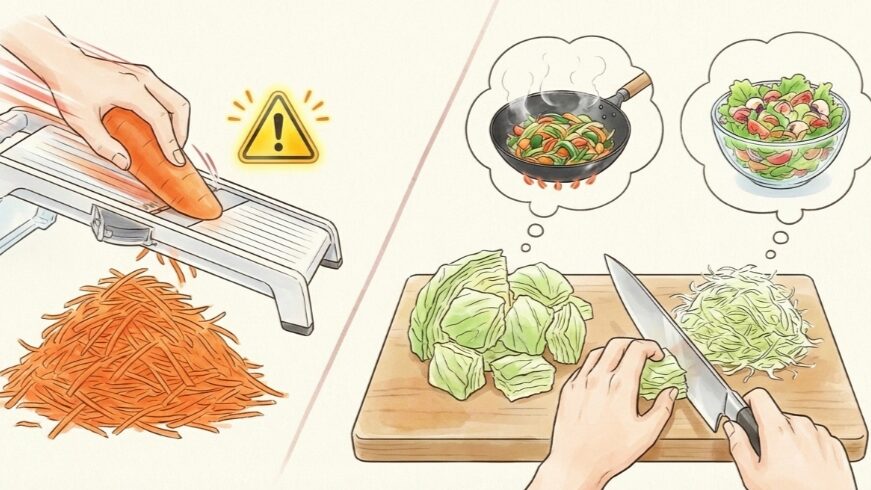 スライサーと包丁の違いや比較