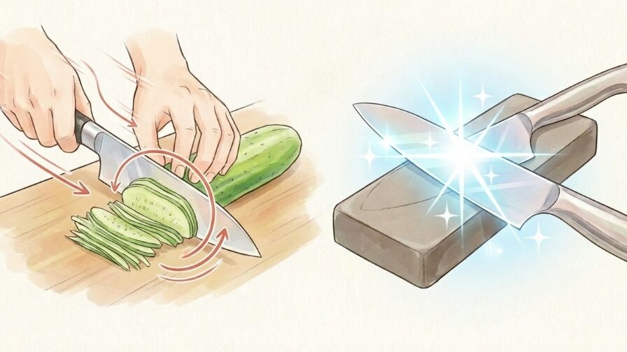 千切りの包丁テクニックと長持ちさせるコツ