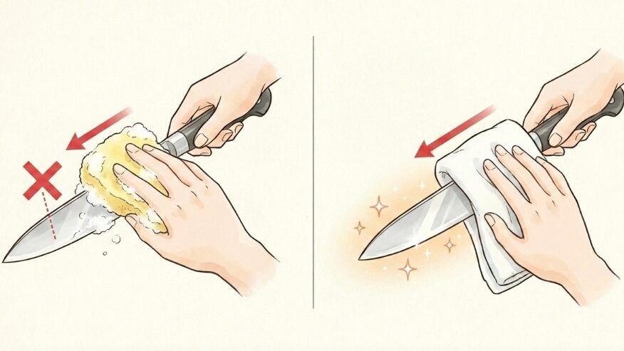 安全な包丁のお手入れ方法