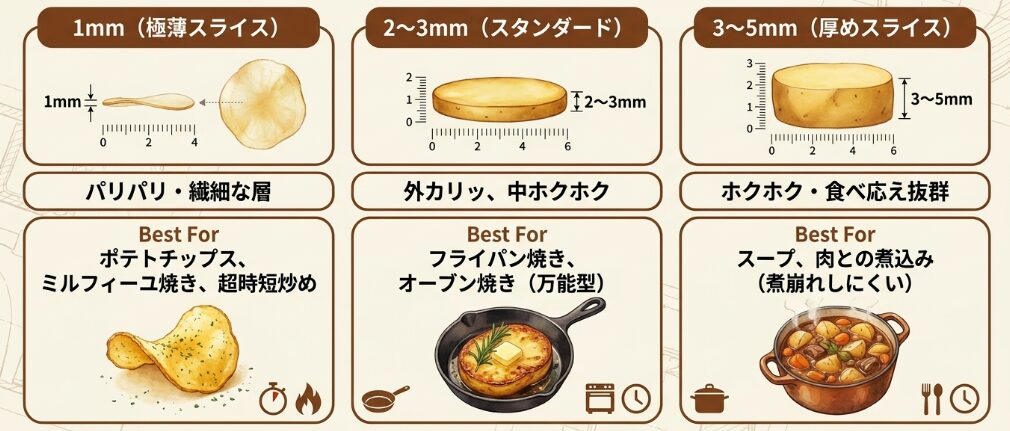 スライスポテトの基本レシピと準備