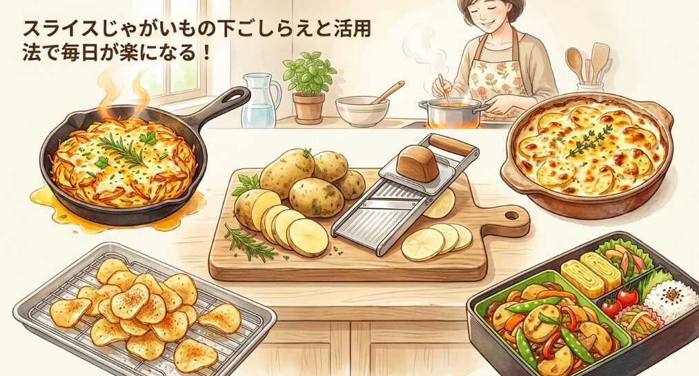 スライスじゃがいもの