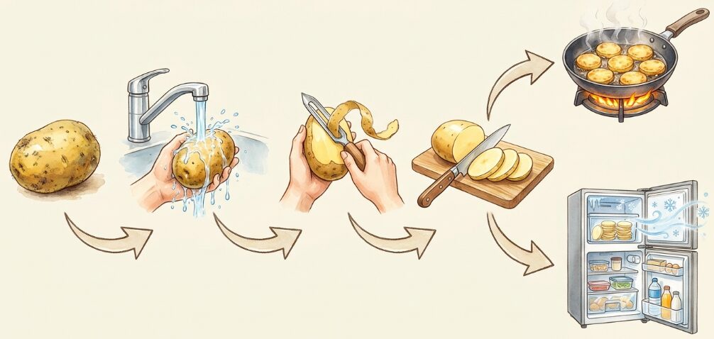 スライスじゃがいもの基本！下ごしらえのコツ