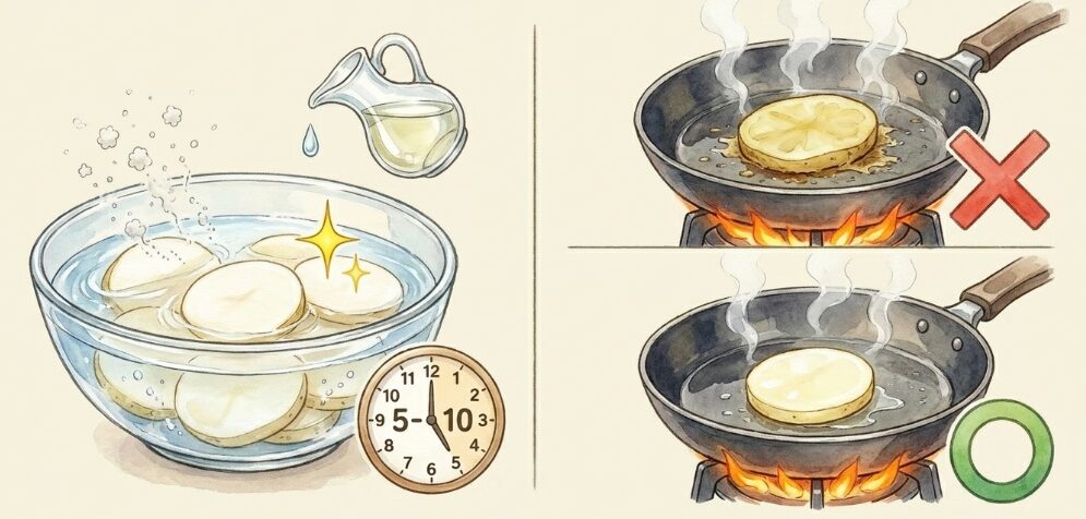 水にさらす理由と変色を防ぐ方法