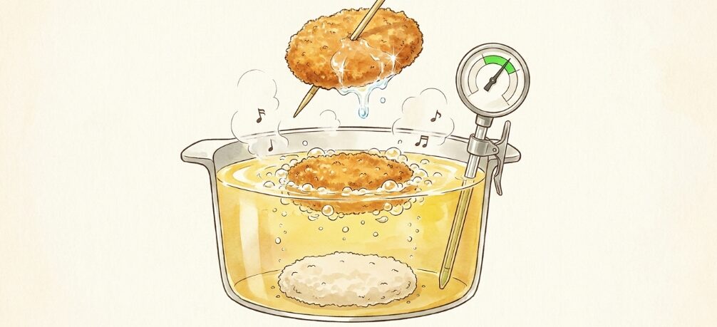美味しく揚げるための温度管理