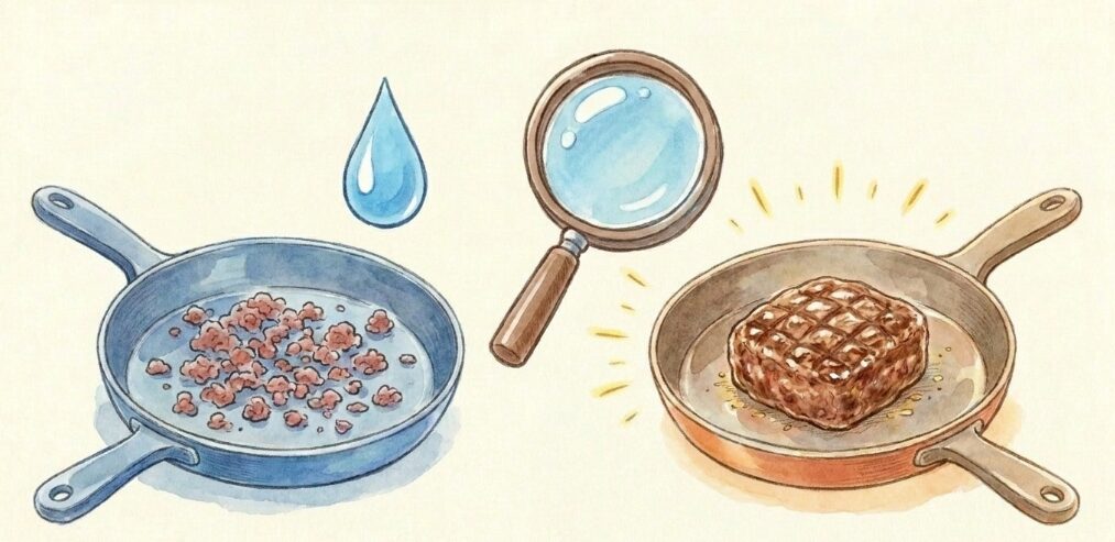 ひき肉をそのまま焼く際の失敗を防ぐコツ