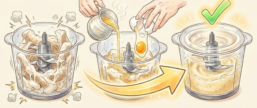 おろしカッターが使えない粘りへの対策