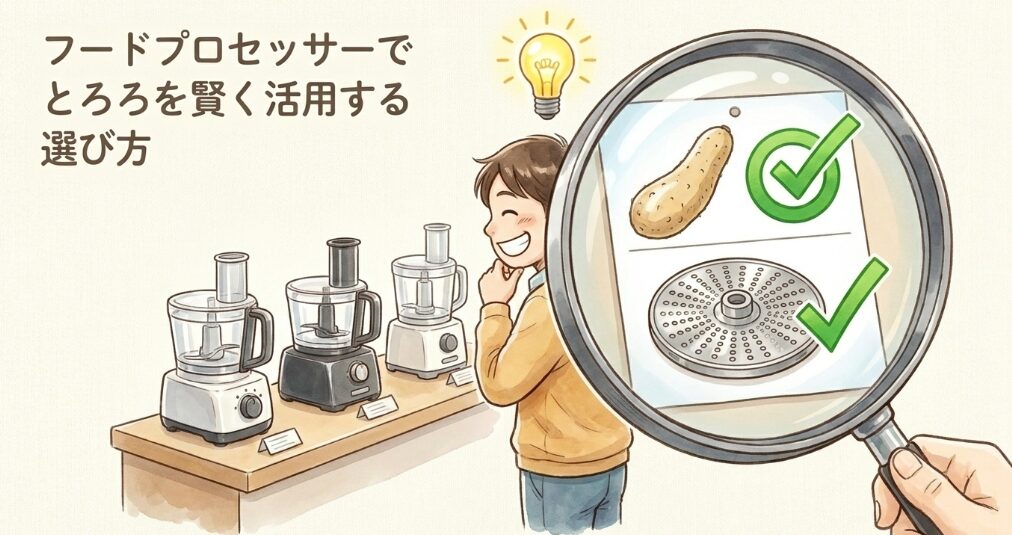 フードプロセッサーでとろろを賢く活用する選び方