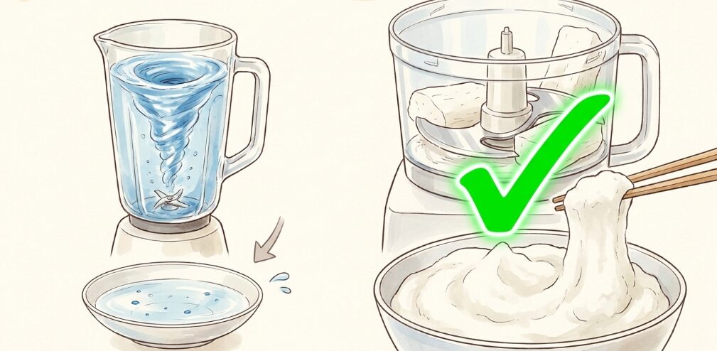 ミキサーとフードプロセッサーの代用比較