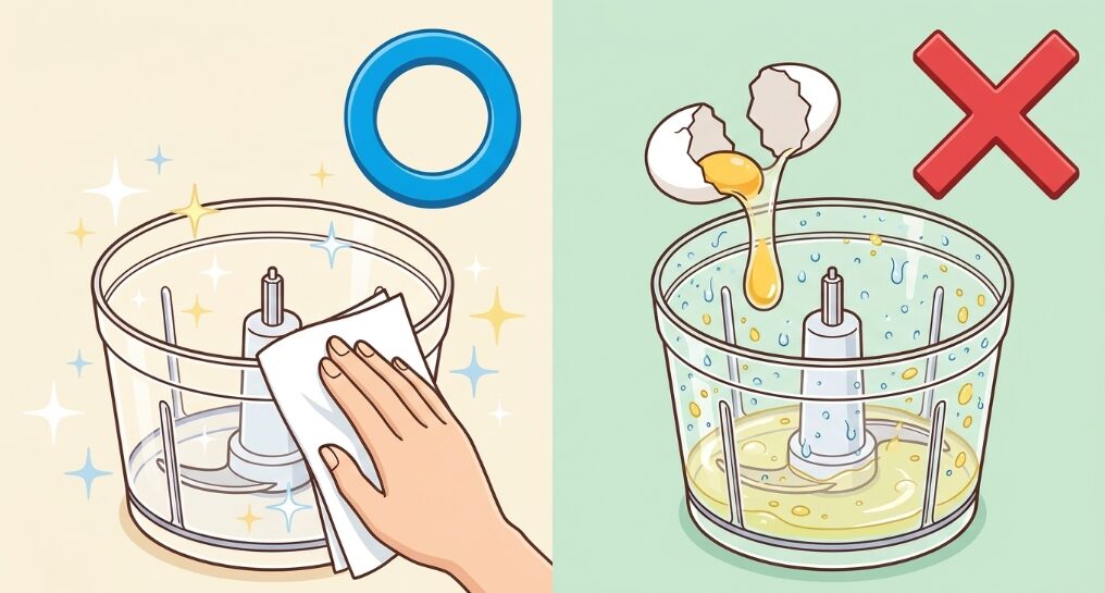 フードプロセッサーでメレンゲを作るコツ