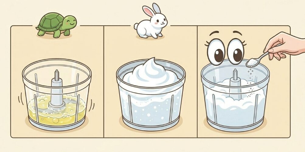 泡立て専用アタッチメントの使い方