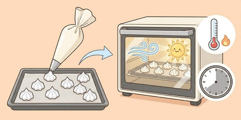 メレンゲクッキーの簡単な作り方