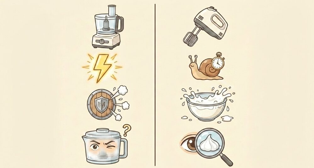 ハンドミキサーの代用としての比較