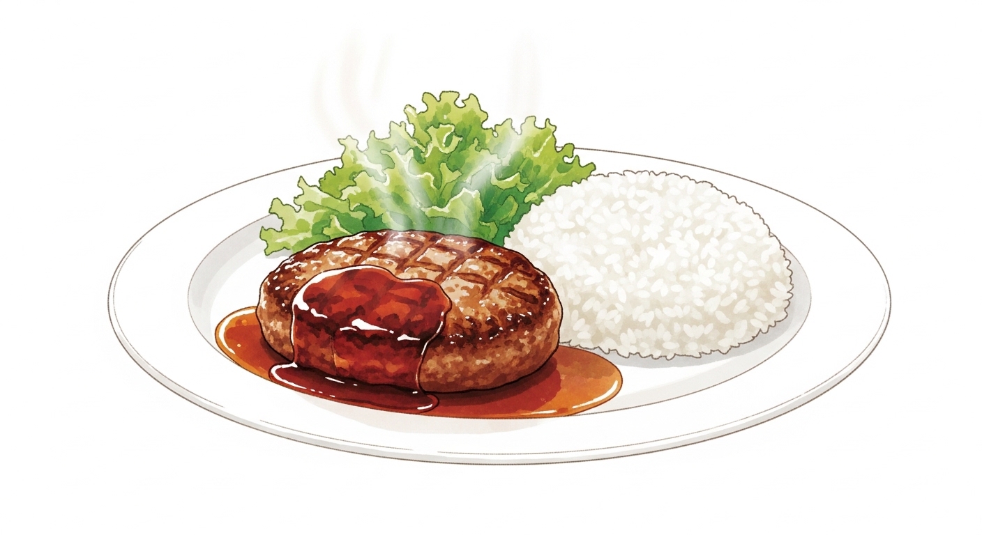米粉 ハンバーグ