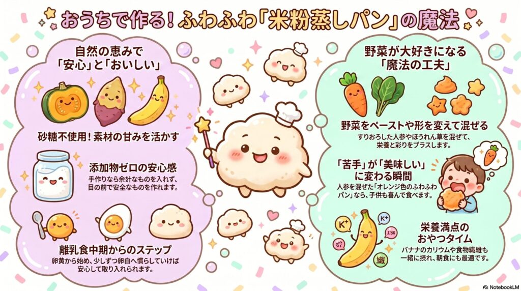 米粉の蒸しパンをベーキングパウダーなしで楽しむアレンジ