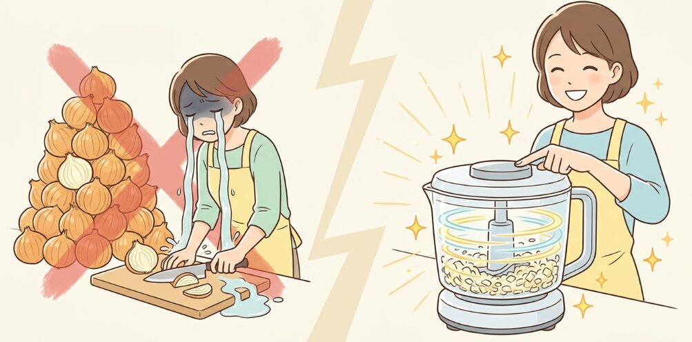 みじん切りが得意なフードプロセッサー