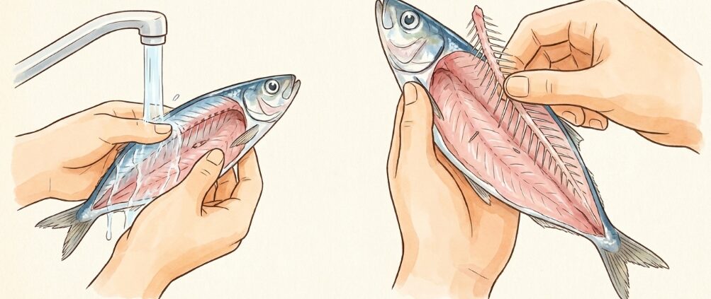 いわしの下処理を簡単にする骨抜きと頭落としのコツ