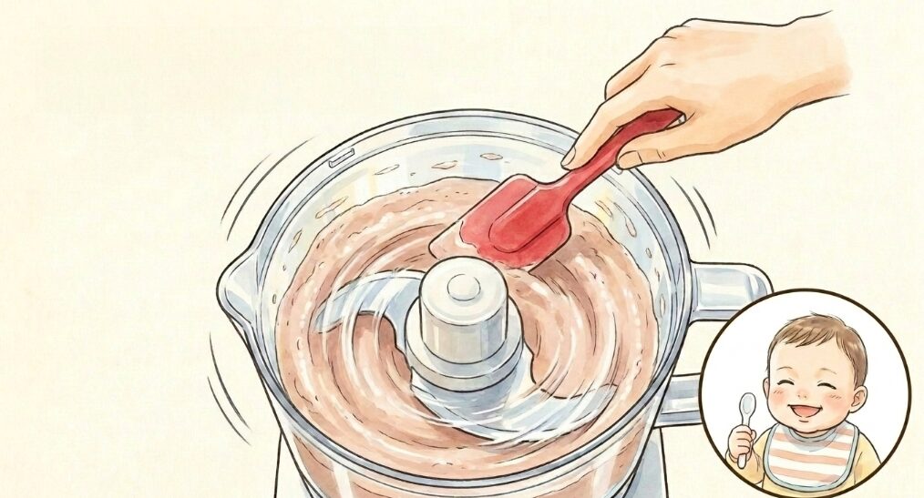 離乳食用に作る小骨を残さない滑らかなペーストの作り方