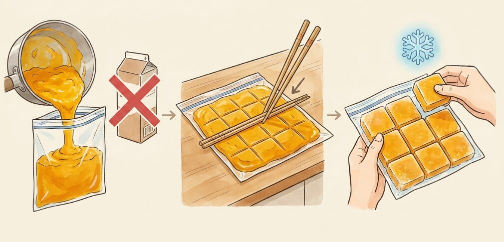 忙しい朝に助かる便利な冷凍保存法