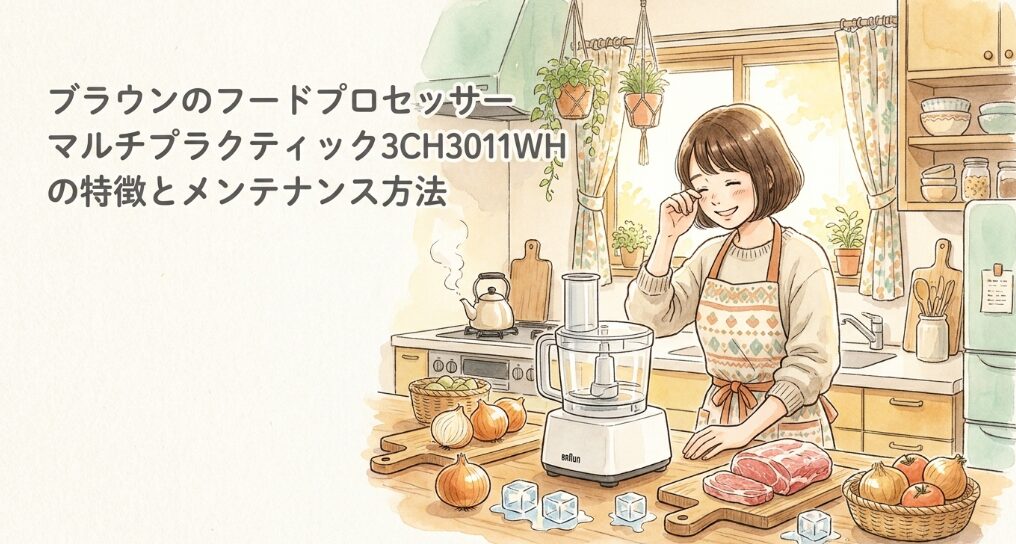 ブラウンのフードプロセッサーマルチプラクティック3CH3011WH