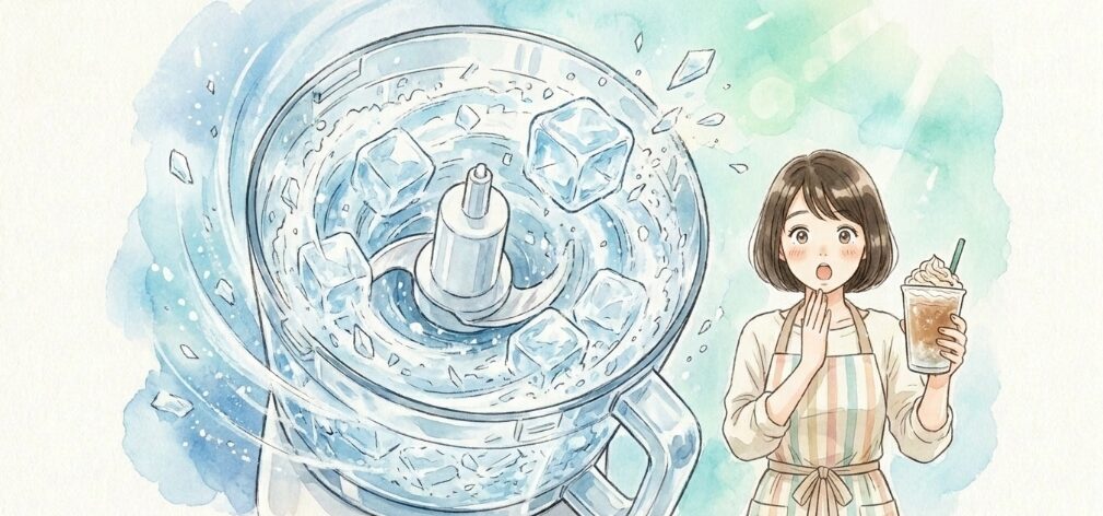 氷も砕けるパワフルなモーター