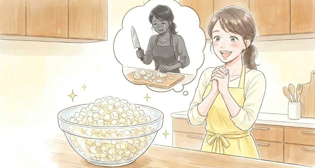 みじん切りの速さと仕上がりの良さ