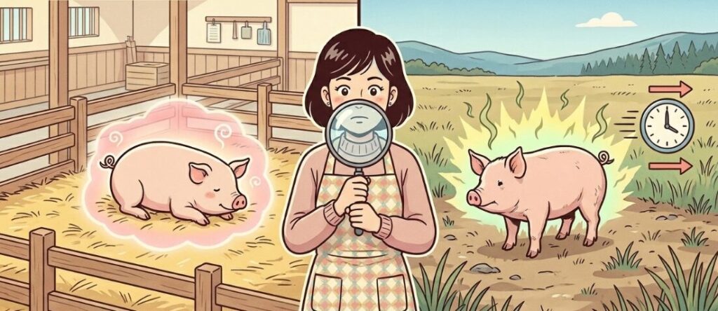 独特の臭みの原因と日本の豚肉との違い