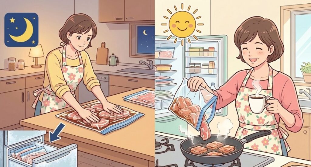 忙しい朝を楽にする冷凍保存と解凍のテクニック