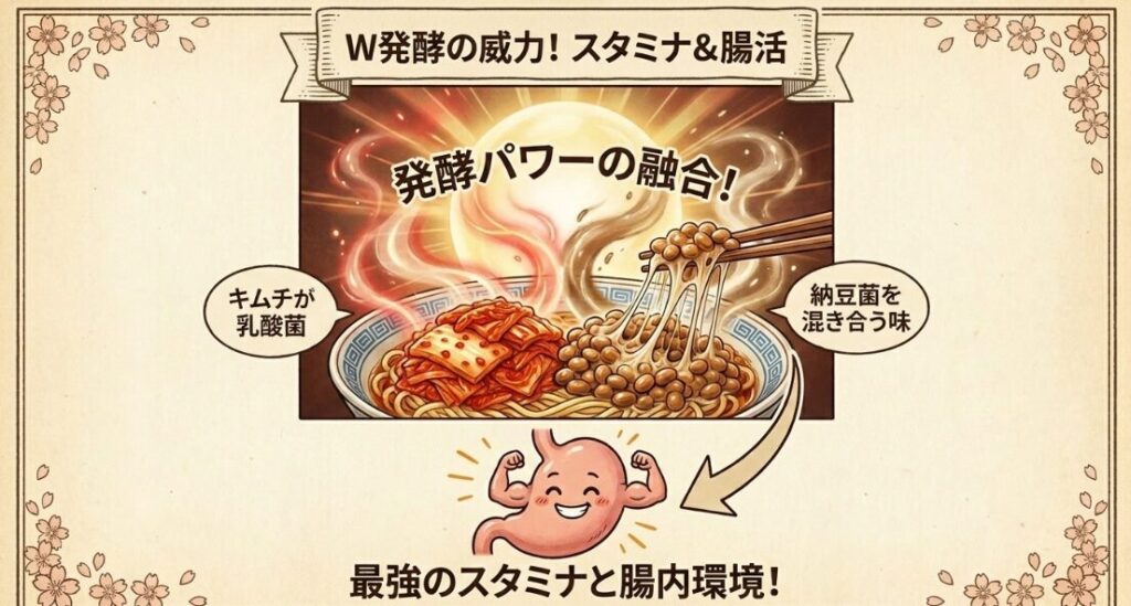 納豆をプラスした濃厚な味わい