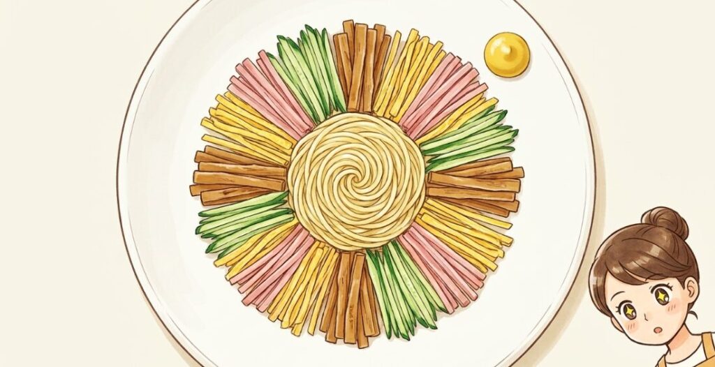 中華料理店で出されるプロの盛り付け