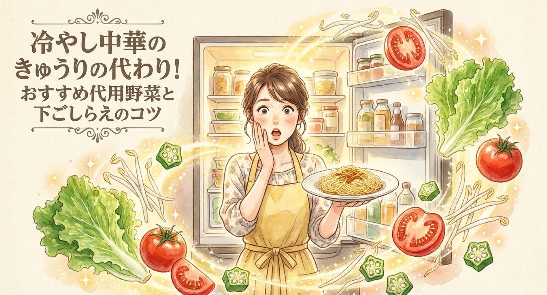 冷やし中華のきゅうりの代わり