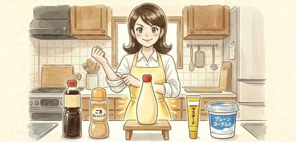 冷やし中華にマヨネーズを合わせる絶品アレンジ