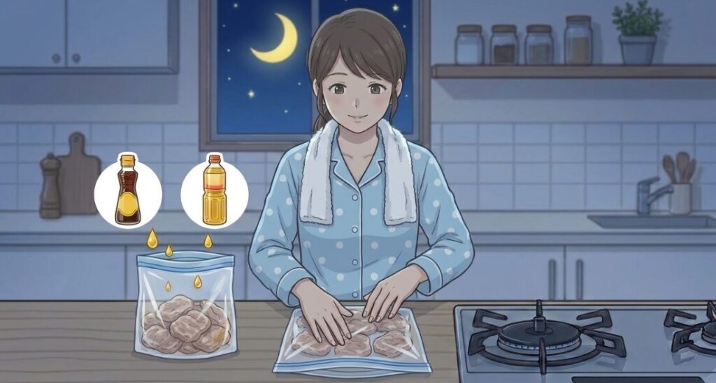 夜に仕込んで時短になる便利な作り置きレシピ