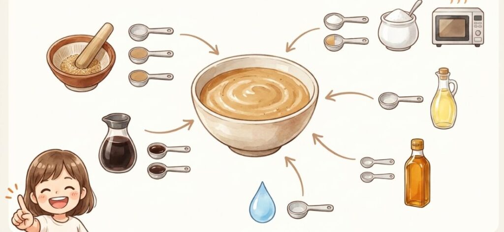 人気の自家製ごまダレで食べる美味しい茹で方