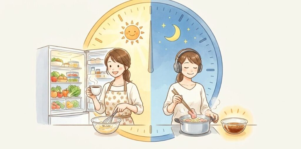 朝に仕込むだけで夕食が劇的に時短になるコツ