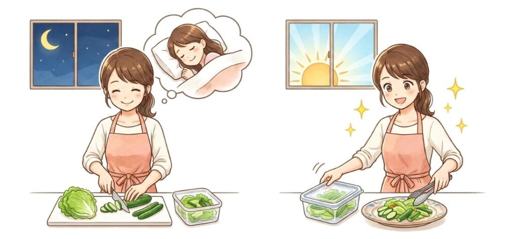 翌朝が楽になる前日からの賢い下ごしらえ術