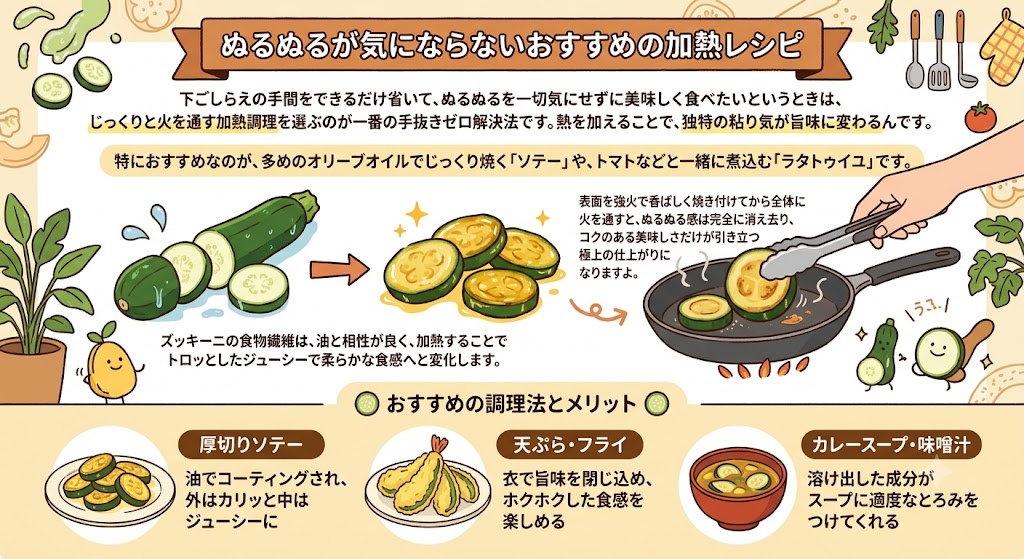 ぬるぬるが気にならないおすすめの加熱レシピ