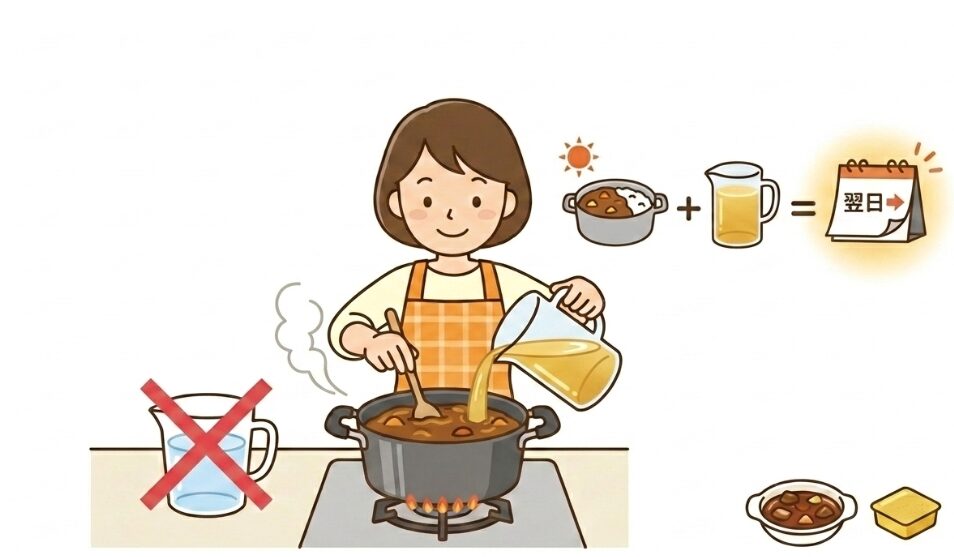 カレーのベースに使って深いコクを出す方法