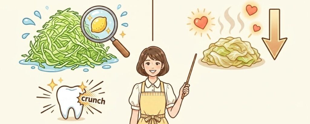 キャベツは生と加熱どちらがおすすめか