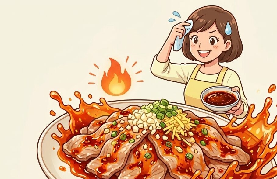 ピリ辛の中華風タレでアレンジする一皿