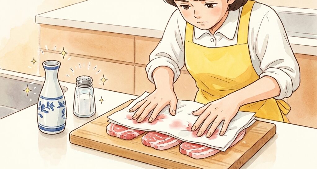 豚肉を茹でる前の正しい下ごしらえ