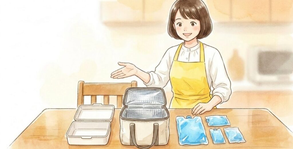 冷しゃぶ弁当を腐るリスクから守る持ち運び方
