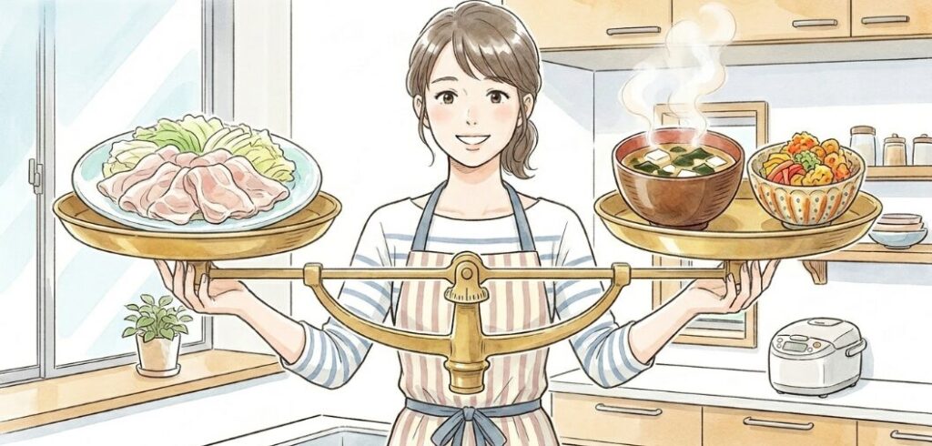 献立の栄養バランスを整えるコツ