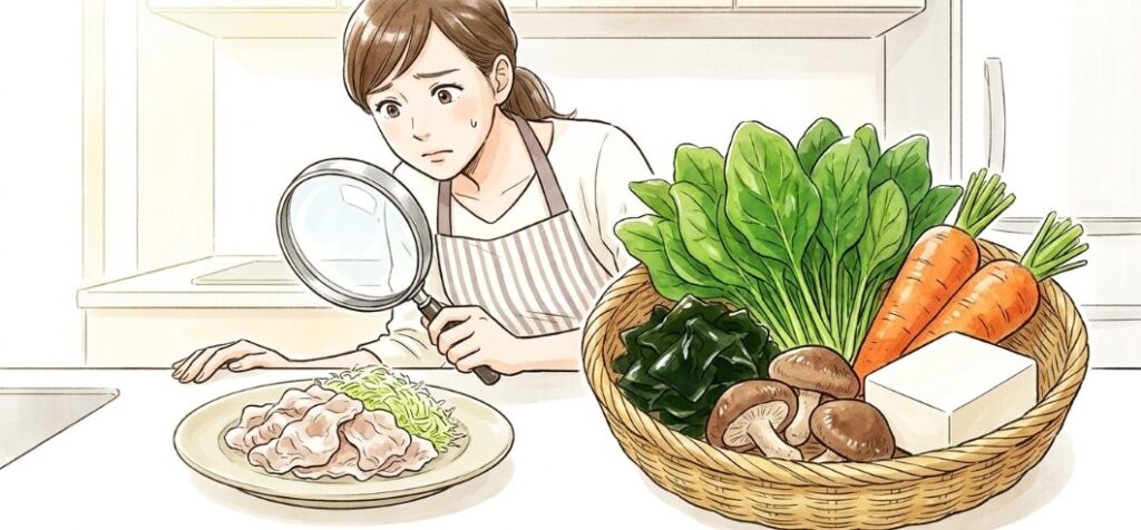 冷もしゃぶに不足しがちな栄養素