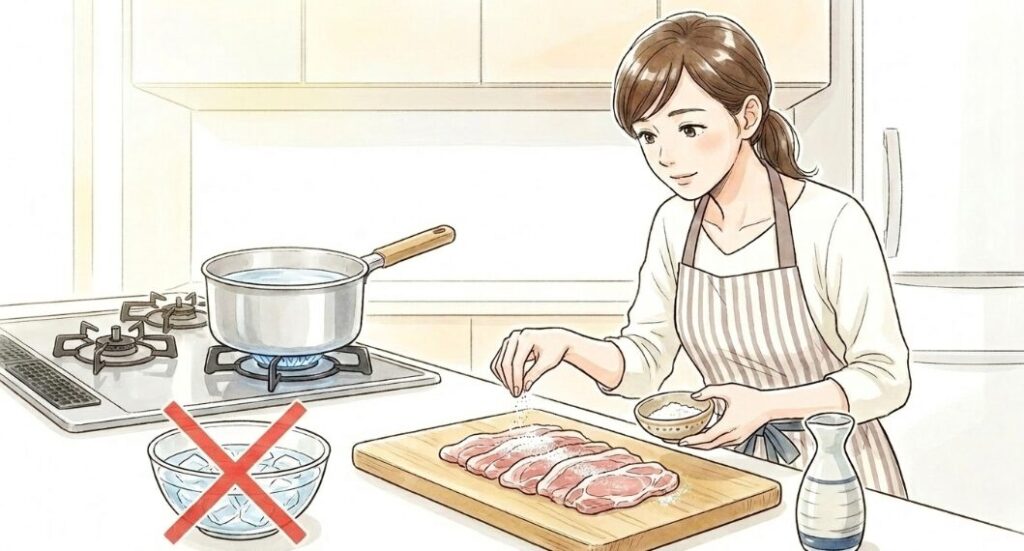 お肉を柔らかく仕上げる下ごしらえ