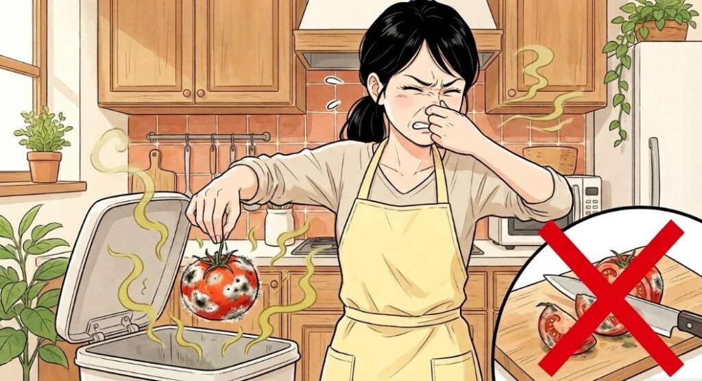 異臭やカビが生えているときの対処法