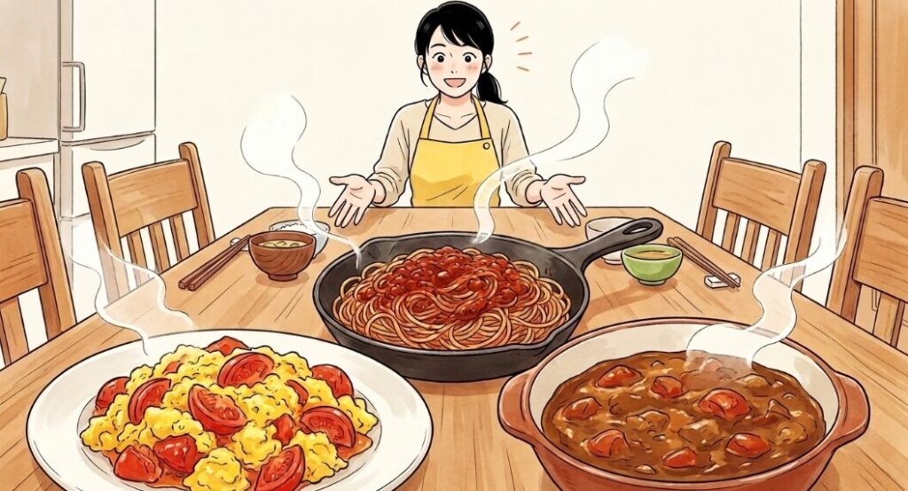 傷みかけのトマトを救う加熱調理のアイデア